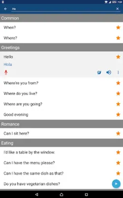 Phrasebook android App screenshot 1