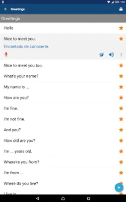 Phrasebook android App screenshot 3